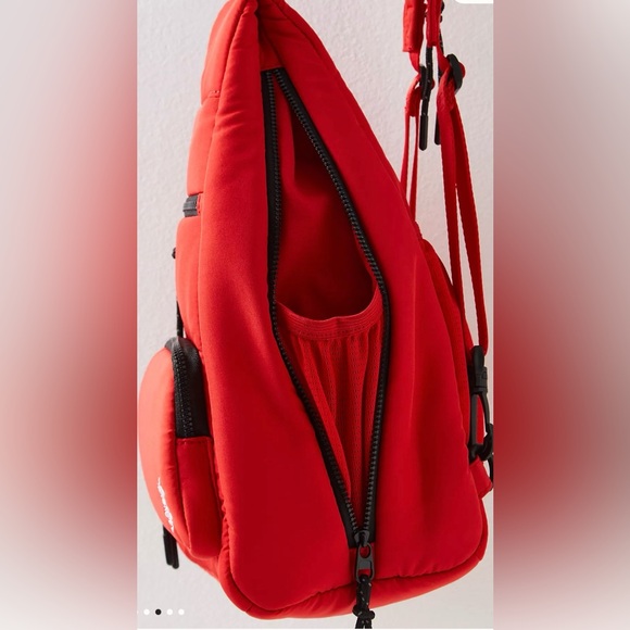 FREE PEOPLE FP Movement Cakewalk Sling Flame New With Tags Red - Picture 6 of 7